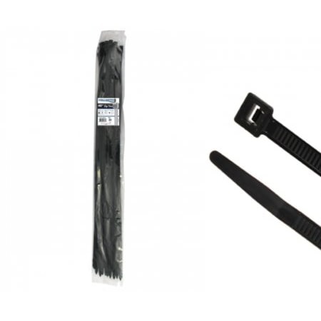 Kable Kontrol Cable Tie, 40 in L, 11.70 in Max Bundle Dia., Black, Nylon 6/6, 250 lb Strength, 50 PK CT40BK-50